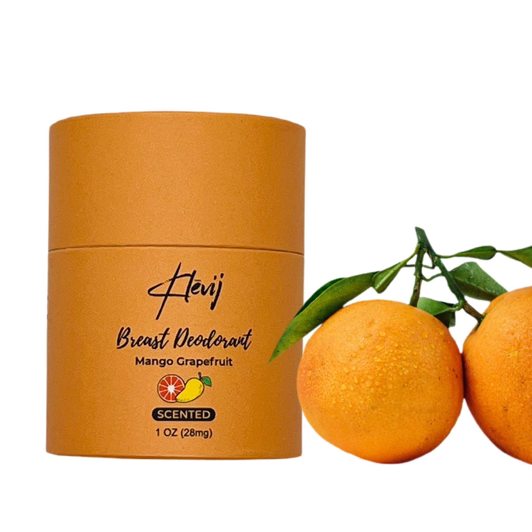 Breast Deodorant by Klevij | 1 oz Mango Grapefruit Scented | Refreshing Protection for All-Day Confidence