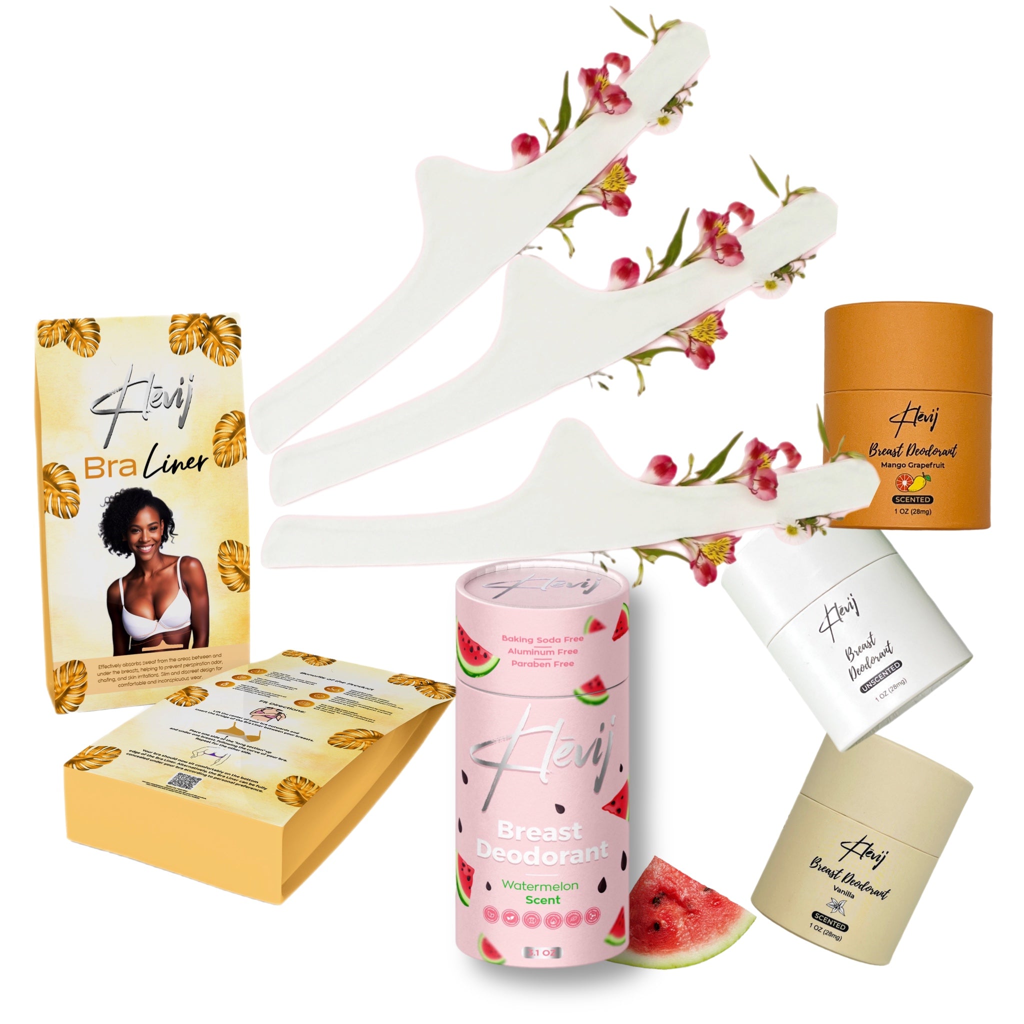 Klevij Sweat & Odor Control Essentials Breast Friends Gift Set: Luxurious Fragrances and Gentle Comfort
