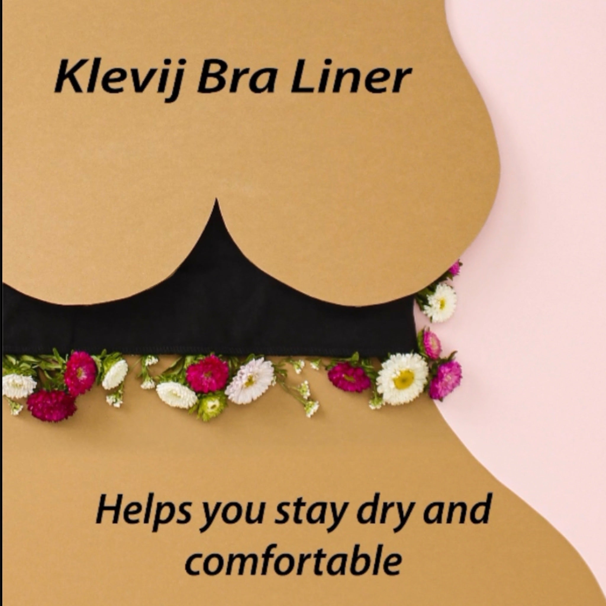 100% Cotton Bra Liners by Klevij | 3-Pack Multicolored | Stay Comfortable and Confident
