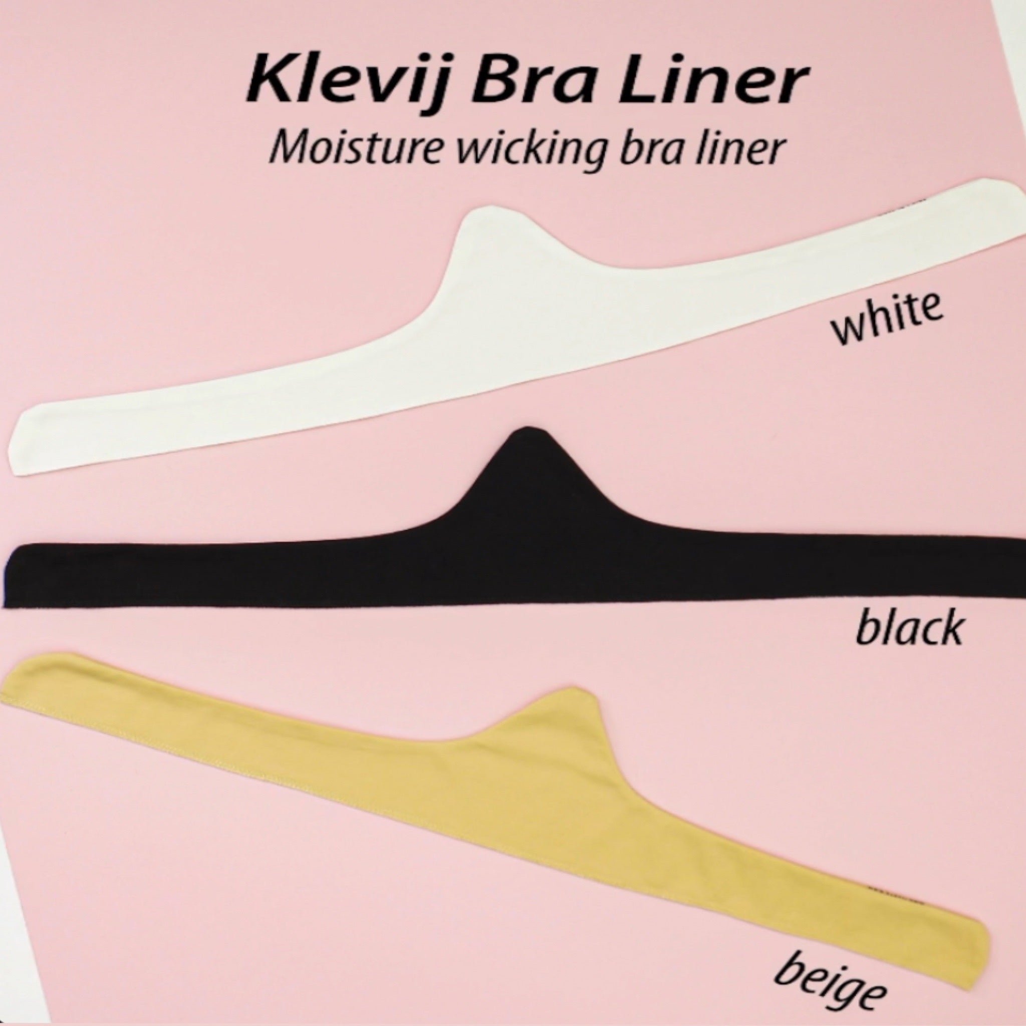 100% Cotton Bra Liners by Klevij | 3-Pack Multicolored | Stay Comfortable and Confident
